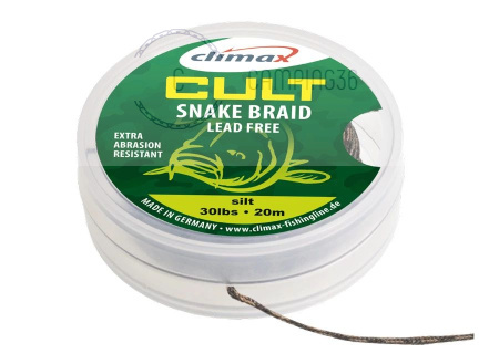 Лидкор без свинца Climax Cult Snake Braid 30 lb 10 m, silt Лидкор без свинца Climax Cult Snake Braid 30 lb 10 m, silt