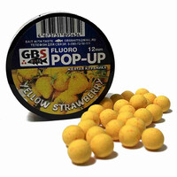 Бойлы POP-UP GBS YELLOW STRAWBERRY Жёлтая клубника 12 мм