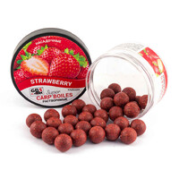 Бойлы насадочные пылящие GBS Super Carp Boiles Strawberry Клубника 16мм