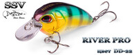 Воблер  "Серебряный ручей" RIVER PRO SSV-RP  DD-22  FL/0.5-1.0m /5.0g/40mm