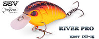 Воблер  "Серебряный ручей" RIVER PRO SSV-RP  DD-15  FL/0.5-1.0m /5.0g/40mm