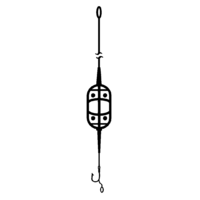 Готовый карповый монтаж с кормушкой WIDE Flat Method 60г 1 крючок CarpHunter