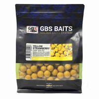 Бойлы GBS прикормочные Yellow Strawberry Желтая Клубника 20мм 1кг
