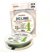  Плетеный шнур KAIDA JIG LINE 4X  зеленая 100m 0,14 мм 10,0кг