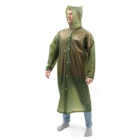 Плащ-дождевик СЛЕДОПЫТ, EVA, 80х131см, на кнопках, с капюшоном, цв. army green, р. 60-62/100/