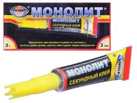Клей универсальный  МОНОЛИТ суперклей-гель секундный (3г) 