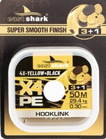 Поводковый материал 50m-X4 yellow camo 0.12mm