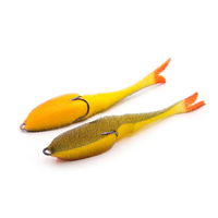 Поролоновая рыбка YAMAN Devious Minnow на двойнике, р. 105 мм, цвет 19 UV (1 шт.)