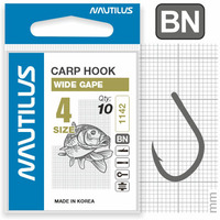 Крючок Nautilus Carp Wide gape 1142BN № 4