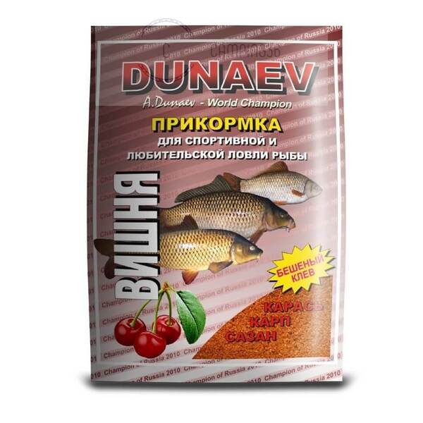 Прикормка Дунаев Карп Вишня 0.9кг (1уп) Прикормка Дунаев Карп Вишня 0.9кг (1уп)