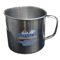 Кружка "СЛЕДОПЫТ" нерж.d 10см, 500мл.