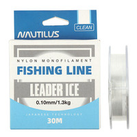 Леска Nautilus Leader Ice 0,14мм.,2,2кг, 30м.clean