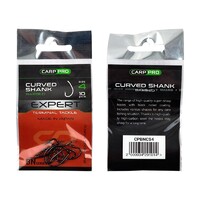 Крючок CARP PRO Black Nickel Curved Shank №4 (1уп.)