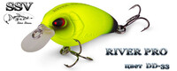 Воблер  "Серебряный ручей" RIVER PRO SSV-RP  DD-33  FL/0.5-1.0m /5.0g/40mm