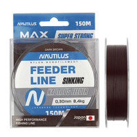 Леска фидерная Nautilus Feeder sinking 0,35мм.,10,9кг, 150м.dark brown NEW