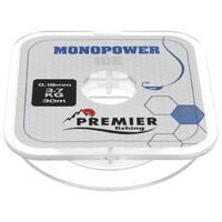 Леска MONOPOWER ICE 0,08mm/30 м Clear Nylon Premier Fishing