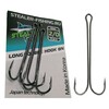 Двойной крючок STEALER LONG DOUBLE HOOK №2/0 (black nickel) (3 шт.)