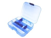 Коробка Aquatech 2510 150х100х43мм для приманок, двухсторонняя, голубая