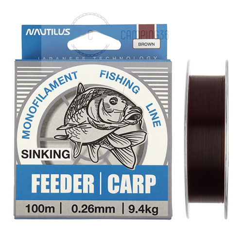 Леска Nautilus Feeder Карп 0,30мм.,11,7кг, 100м. Леска Nautilus Feeder Карп 0,30мм.,11,7кг, 100м.