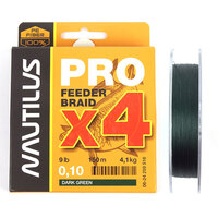 Шнур Nautilus Pro Feeder Braid Dark Green d-0.14 6.8кг 15lb 150м