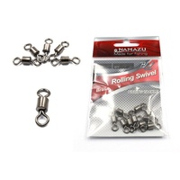 Вертлюг Namazu ROLLING RIBBED SWIVEL, латунь, цв. BN, р. 6, test-19 кг (1уп.)
