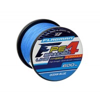 Шнур FLAGMAN PE Hybrid F4 600м Ocean Blue 0.50мм 32.5кг 70lb